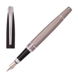 Снимка на Cerruti 1881 Писалка Abbey Diamond, в кутия, черно-бежова