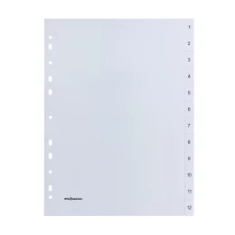 Снимка на Office 1 Разделител, PP, A4, с номерация, 10 броя
