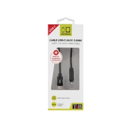 Снимка на Кабел TNB, USB Type-C към 3.5 mm жак, 1.2 m, черен