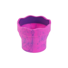 Снимка на Faber-Castell Чаша за рисуване, сгъваема, розов мрамор