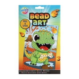 Снимка на Moxy Оцветяване с мъниста - Динозавър, А5