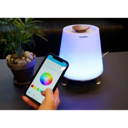 Снимка на Тонколона Blaupunkt BT25LAMP, с лампа, с Bluetooth, USB/AUX/APP/RBG, 10 W, бяла