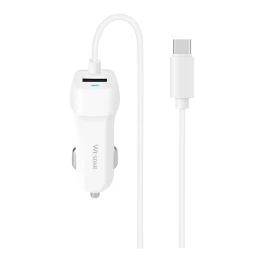 Снимка на Зарядно за кола Wesdar, с кабел, с USB и USB Type C кабел