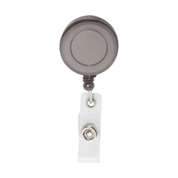 Снимка на Cool Ретрактор Slope, ролетен държач за бадж, с клипс, кръгъл, прозрачно-черен