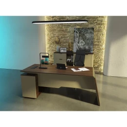 Снимка на Ергономичен стол RFG STAR HB, дамаска и меш, Synchronous механизъм, до 150 kg, черна седалка, синя облегалка