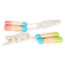 Снимка на Small Foot Комплект въжета за скачане, с дървени дръжки, 2 броя