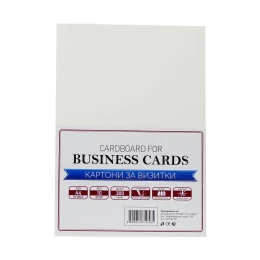 Снимка на Office 1 Картон, визитен, А4, 300 g/m2, кремав, 10 листа