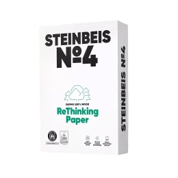 Снимка на Steinbeis Копирна хартия N4, CIE 135, 100% рециклирана, A4, 80 g/m2, 500 листа