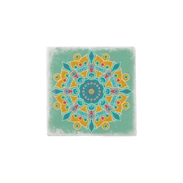 Снимка на Gespaensterwald Подложка за чаша, мраморна, синьо-зелена