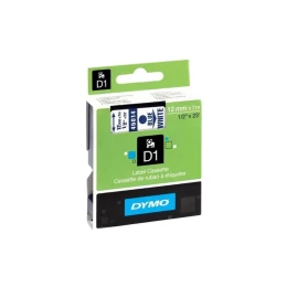 Снимка на Dymo Лента 45014, 12 x 7 m, сини букви/бял фон