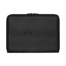 Снимка на Hugo Boss Конферентна папка Label, А4, с цип, черна