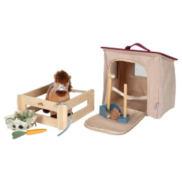 Снимка на Small Foot Комплект конче с конюшня и аксесоари, в чанта