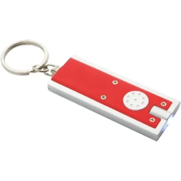 Снимка на Cool Ключодържател Urban, с LED фенерче, рециклирана ABS пластмаса, с батерия, червен