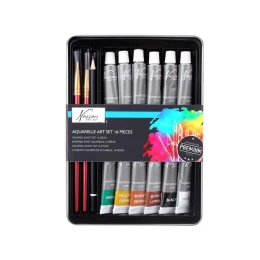 Снимка на Nassau Акварелен комплект, в метална кутия, 16 части