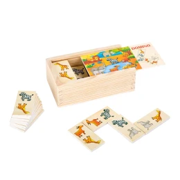 Снимка на Small Foot Домино Сафари, дървено, 28 части