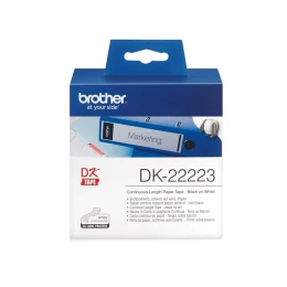 Снимка на Непрекъсната хартиена лента Brother DK22223, 50 mm x 30.48 m, бяла