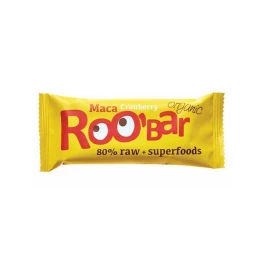 Снимка на Roobar Суров бар, мака и червени боровинки, 30 g