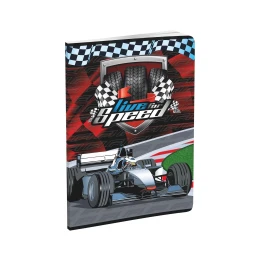 Снимка на Тетрадка, A5, широки редове, офсетова хартия, мека корица, 40 листа, дизайни за момче