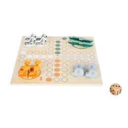 Снимка на Small Foot Игра Не се сърди, човече Сафари, дървено