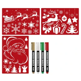 Снимка на Moxy Комплект за коледна декорация на прозорци