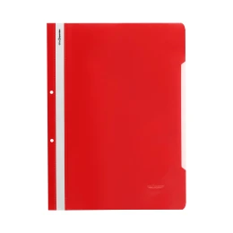 Снимка на Office 1 Папка, PP, с перфорация, червена, 12 броя