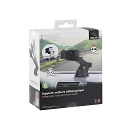 Снимка на Поставка за телефон за кола TNB, вакуумна, 7'', черна