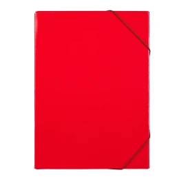 Снимка на Бокс, с ластик, A4, 15 mm, UV лак, червен