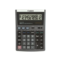 Снимка на Настолен калкулатор Canon TX-1210E, 12-разряден, сив
