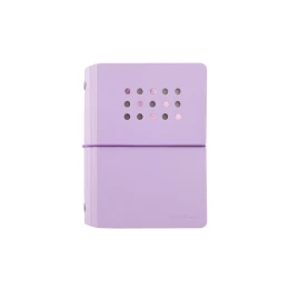 Снимка на Sworld Тефтер ME, А7, с 6 ринга, ластик, бели листове, 40 листа, лилав