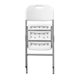 Снимка на Стол, сгъваем, бял