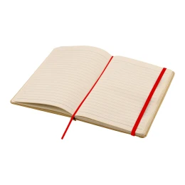 Снимка на Office 1 Тефтер Berlin, А5, с ластик, рециклиран, 80 листа, червен