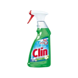 Снимка на Почистващ препарат Clin, ябълка, с помпа, 500 ml
