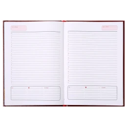 Снимка на Календар-бележник Виктория, без дати, A5, твърда подвързия, кафяв