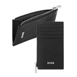 Снимка на Hugo Boss Калъф за карти Classic Smooth, с 5 отделения, с цип, черен