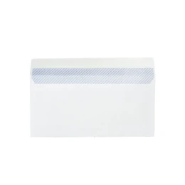 Снимка на Office 1 Плик, DL, 110 x 220 mm, хартиен, с ляво прозорче, със самозалепваща лента, бял, 100 броя