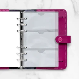 Снимка на Filofax Джоб за визитки Personal, двустранен, прозрачен