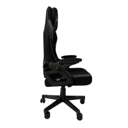 Снимка на Геймърски стол RFG Blaze, текстил, Butterfly механизъм, полипропиленова основа, до 130 kg, черно-сив