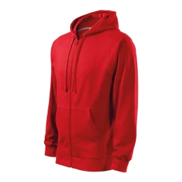 Снимка на Malfini Мъжки суитшърт Zipper 410, поларен, размер XL, червен