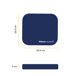 Снимка на Пад за мишка Fellowes Microban, антибактериален, 2 mm, син