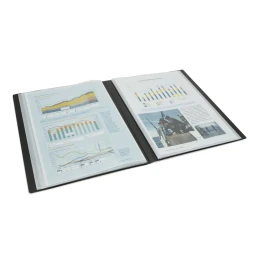 Снимка на Rapesco Папка Germ-Savvy, PP, с 24 джоба, черна