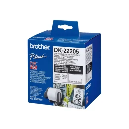 Снимка на Непрекъсната хартиена лента Brother DK22205, 62 mm x 30.48 m, бяла