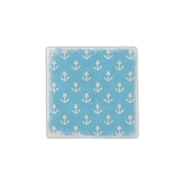 Снимка на Gespaensterwald Подложка за чаша, мраморна, котви, синя 0909