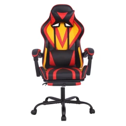 Снимка на Геймърски стол RFG Max Game, екокожа, Multi-function механизъм, метална основа, до 150 kg, черно-жълт, сглобена мостра