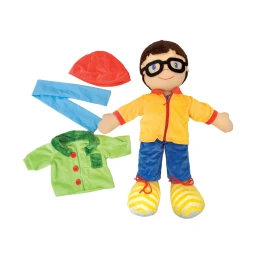 Снимка на Nowa Szkola Кукла за игра, момче, с дрехи, 75 cm
