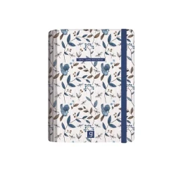 Снимка на Gipta Планер Data, A5 бяла хартия, твърда корица, със скрита спирала, 120 листа