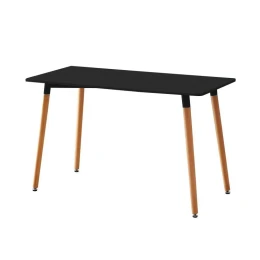 Снимка на Маса RFG Vassy Wood, MDF, 1400 х 700 х 740 mm, MDF 25 mm, черен плот, метални крака