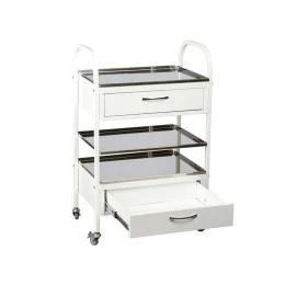 Снимка на Количка, манипулационна, с две чекмеджета, метална