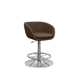 Снимка на Бар стол RFG Dion, до 120 kg, основа с цвят хром, сглобена мостра