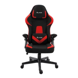 Снимка на Геймърски стол RFG Blaze, текстил, Butterfly механизъм, полипропиленова основа, до 130 kg, черно-червен