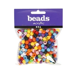 Снимка на Creativ Company Мъниста, пластмасови, цветни, 70 g